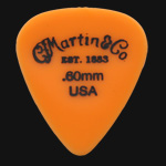 C F Martin Number 5 Delrin Fluorescent Orange 0.60mm Guitar Picks