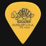 Dunlop Tortex Sharp 0.73mm Yellow Guitar Picks