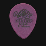 Dunlop Tortex Small Tear Drop 1.14mm Purple Guitar Picks