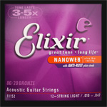Elixir Bronze Nanoweb 12 String Guitar Strings .010 - .047 Elixir Bronze Nanoweb 12 String Guitar Strings .010 - .047