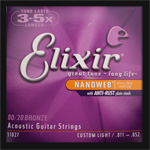 Elixir Bronze Nanoweb Guitar Strings .011 - .052 Elixir Bronze Nanoweb Guitar Strings .011 - .052