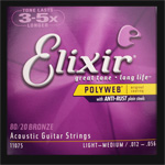 Elixir Bronze Polyweb Guitar Strings .012 - .056