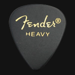 Fender Classic Celluloid 351 Black Heavy Guitar Picks