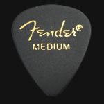 Fender Classic Celluloid 351 Black Medium Guitar Picks