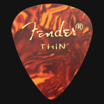 Fender Classic Celluloid 351 Tortoiseshell Thin Guitar Picks