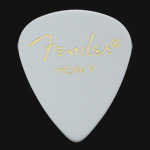 Fender Classic Celluloid 351 White Heavy Guitar Picks