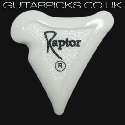 Black Carbon Raptor White Guitar Picks - Click Image to Close
