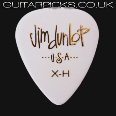 Dunlop Celluloid Classics Standard White Extra Heavy Guitar Picks - Click Image to Close