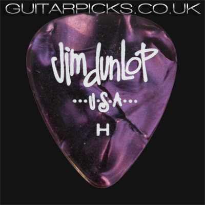 Dunlop Celluloid Classics Standard Purple Perloid Heavy Guitar Picks - Click Image to Close