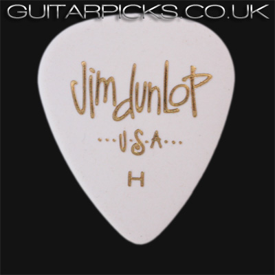 Dunlop Celluloid Classics Standard White Heavy Guitar Picks - Click Image to Close