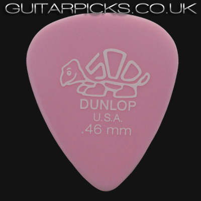 Dunlop Delrin 500 Standard 0.46mm Light Pink Guitar Picks - Click Image to Close