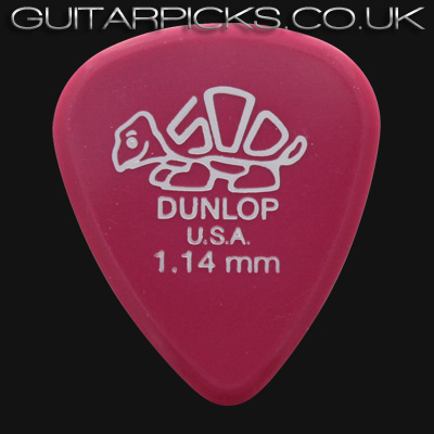 Dunlop Delrin 500 Standard 1.14mm Magenta Guitar Picks - Click Image to Close