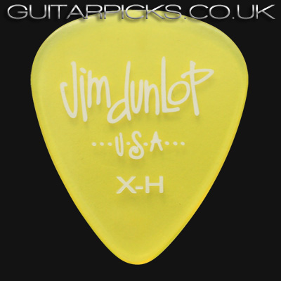 Dunlop Gel Standard Extra Heavy Yellow Guitar Picks - Click Image to Close