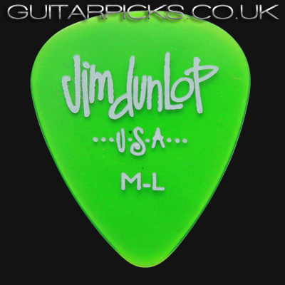 Dunlop Gel Standard Medium Light Green Guitar Picks - Click Image to Close