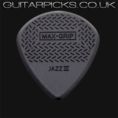 Dunlop Max Grip Jazz III Black Stiffo Guitar Picks - Click Image to Close