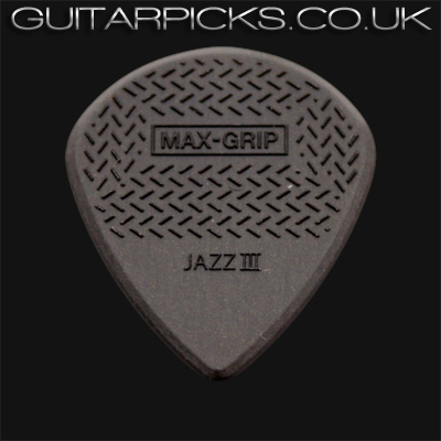 Dunlop Max Grip Jazz III Carbon Fibre Guitar Picks - Click Image to Close