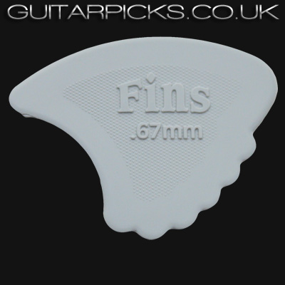 Dunlop Nylon Fins 0.67mm Light Grey Guitar Picks - Click Image to Close