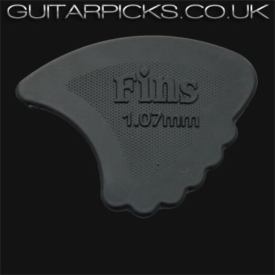 Dunlop Nylon Fins 1.07mm Black Guitar Picks - Click Image to Close