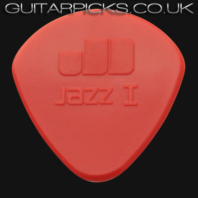 Dunlop Nylon Jazz I Red Nylon Round 1.10 mm Guitar Picks - Click Image to Close
