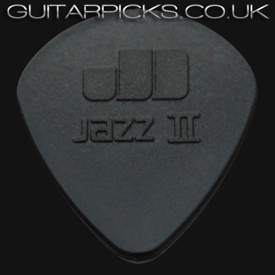 Dunlop Nylon Jazz II Black Stiffo Semi 1.18 mm Guitar Picks - Click Image to Close