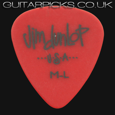 Dunlop Polys Medium Light Red Guitar Picks - Click Image to Close
