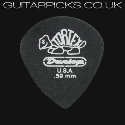 Dunlop Tortex Pitch Black Jazz 0.50mm Guitar Picks - Click Image to Close