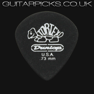 Dunlop Tortex Pitch Black Jazz 0.73mm Guitar Picks - Click Image to Close