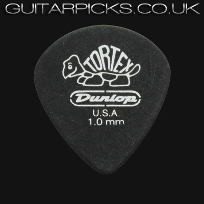 Dunlop Tortex Pitch Black Jazz 1.0mm Guitar Picks - Click Image to Close