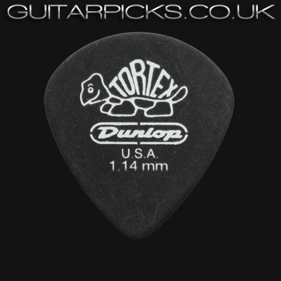 Dunlop Tortex Pitch Black Jazz 1.14mm Guitar Picks - Click Image to Close
