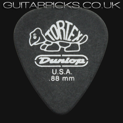 Dunlop Tortex Pitch Black Standard 0.88mm Guitar Picks - Click Image to Close