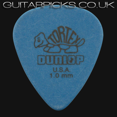 Dunlop Tortex Standard 1.0mm Blue Guitar Picks - Click Image to Close