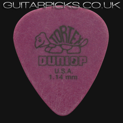 Dunlop Tortex Standard 1.14mm Purple Guitar Picks - Click Image to Close