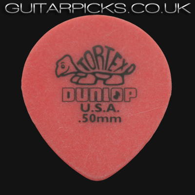 Dunlop Tortex Tear Drop 0.50mm Red Guitar Picks - Click Image to Close