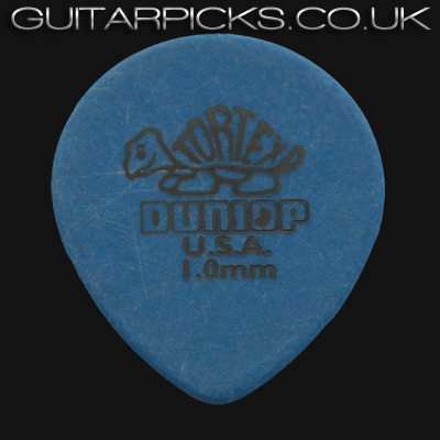 Dunlop Tortex Tear Drop 1.0mm Blue Guitar Picks - Click Image to Close