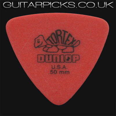 Dunlop Tortex Triangle 0.50mm Red Guitar Picks - Click Image to Close