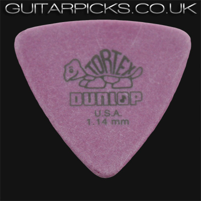 Dunlop Tortex Triangle 1.14mm Purple Guitar Picks - Click Image to Close
