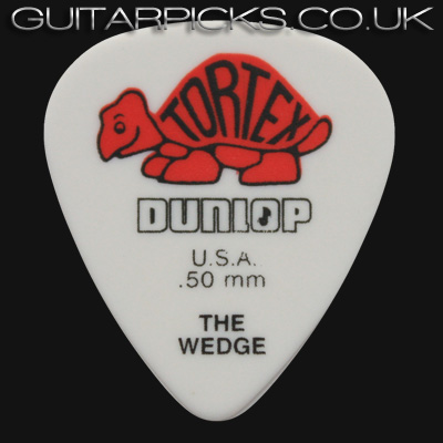Dunlop Tortex Wedge 0.50mm Red Guitar Picks - Click Image to Close