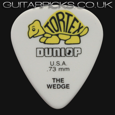 Dunlop Tortex Wedge 0.73mm Yellow Guitar Picks - Click Image to Close