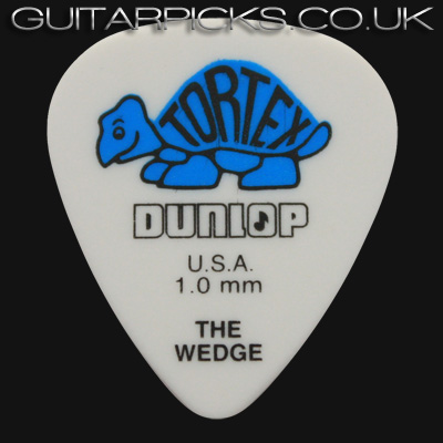 Dunlop Tortex Wedge 1.0mm Blue Guitar Picks - Click Image to Close