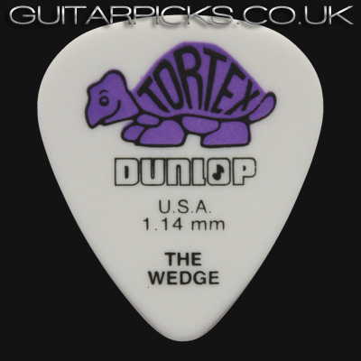 Dunlop Tortex Wedge 1.14mm Purple Guitar Picks - Click Image to Close