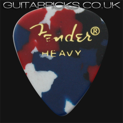 Fender Classic Celluloid 351 Confetti Heavy Guitar Picks - Click Image to Close