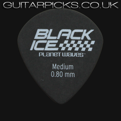 Planet Waves Black Ice Medium 0.80mm Guitar Picks - Click Image to Close