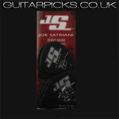 Planet Waves Joe Satriani Signature Black Heavy Guitar Plectrums - Click Image to Close
