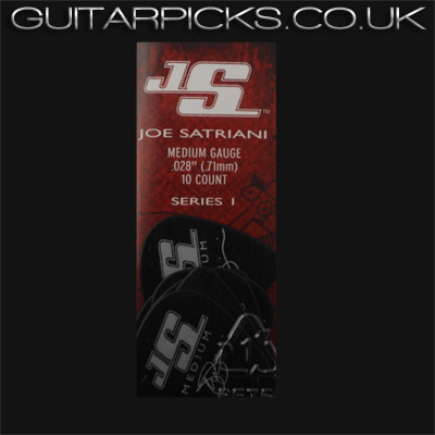 Planet Waves Joe Satriani Signature Black Medium Guitar Plectrums - Click Image to Close